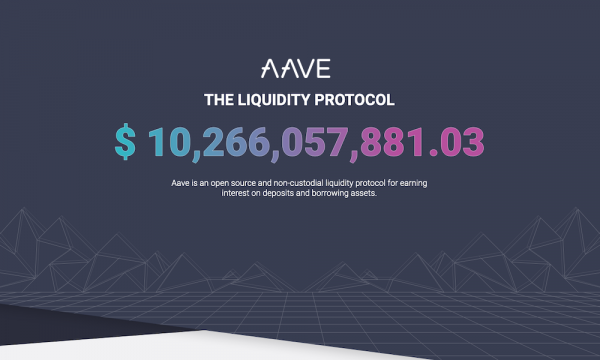 Общий размер рынка AAVE превысил 10,2 миллиарда долларов США