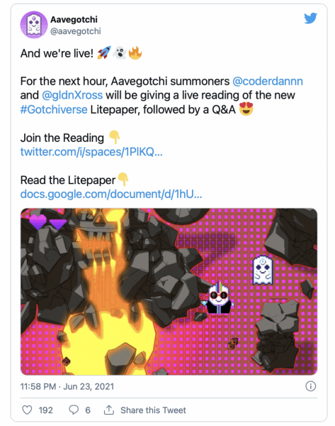 Проект DeFi и NFT Aavegotchi выпускает Litepaper «Gotchiverse»