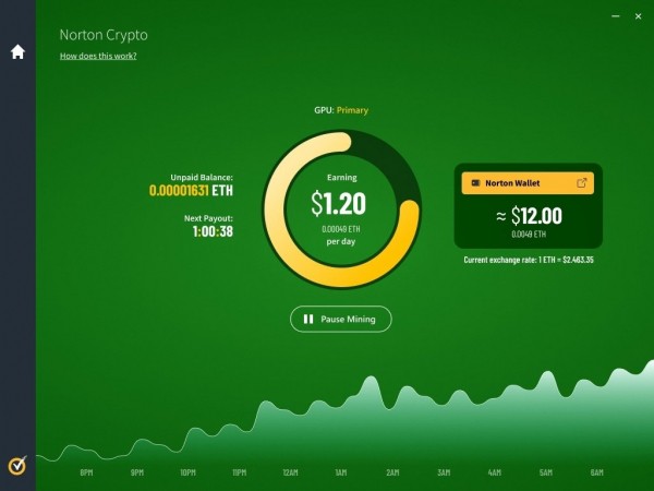 Антивирус Norton 360 позволит участвовать в майнинге Ethereum