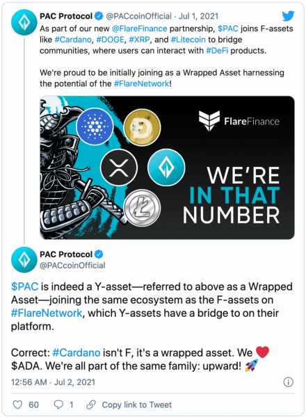 Flare Finance о добавлении F-актива сети PAC Protocol Flare Finance о добавлении F-актива сети PAC Protocol